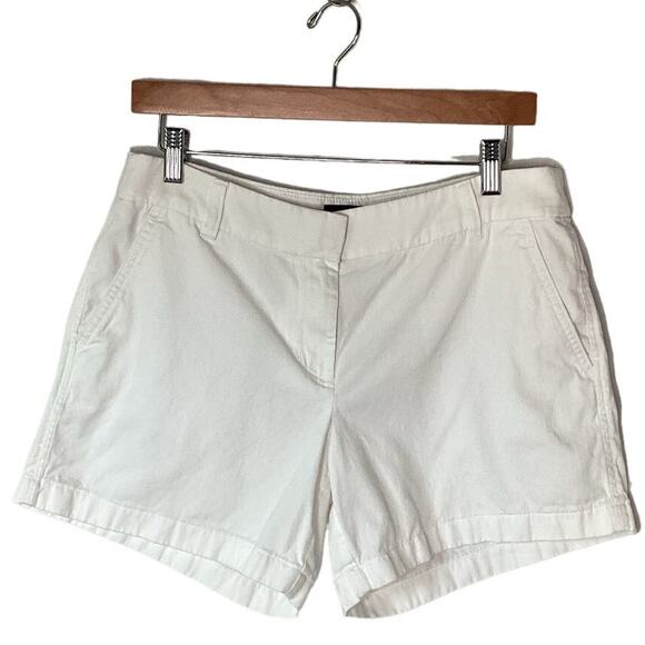 J Crew Factory 5" Classic Chino Short White Size 8 Pockets - Picture 15 of 15